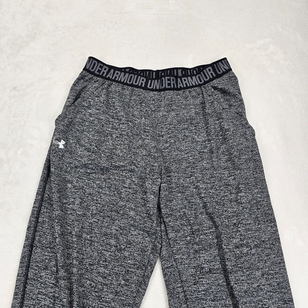 Under Armour Activewear Pants Mens Size Medium‎ Heatgear Sportstyle Gray Black - Picture 3 of 12